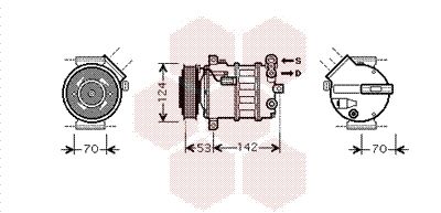 VAN WEZEL Компрессор, кондиционер 4700K063